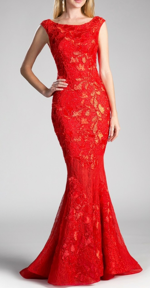 Red dress, formal mother of the bride dress